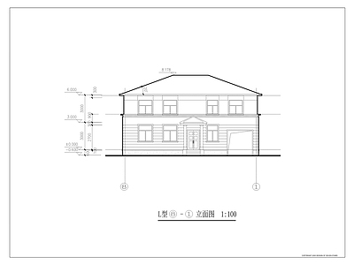 美式现代别墅建筑 自建房 别墅 施工图