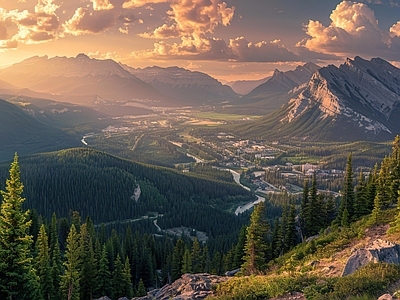 现代风景 野外风景 森林风景