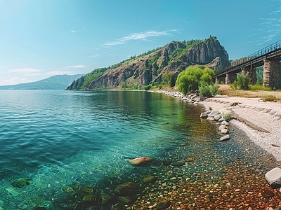 现代风景 野外风景 湖泊