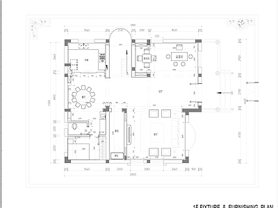 欧式整体家装空间 现代简欧别墅 施工图