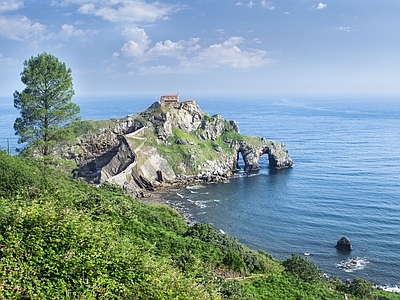 现代风景 现代海边风景  悬崖山水 碧海蓝天