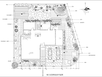 景观平面图 别墅设计 施工图