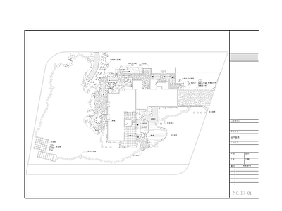 景观平面图 别墅设计 施工图