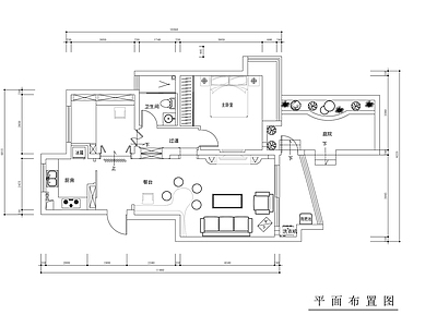 法式欧式整体家装空间 一室两厅 田园风格 大平层 小户型 别墅 施工图