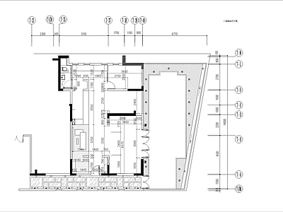 现代中式茶餐厅 平面布置图 天布置图 灯具定位图 地坪材料图 立面索引图 施工图