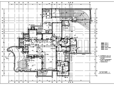 现代简欧别墅建筑 太仓东海别墅 简欧高档别墅建筑 带地下室泳池别墅 施工图