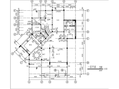 现代别墅建筑 小型别墅建施图 施工图