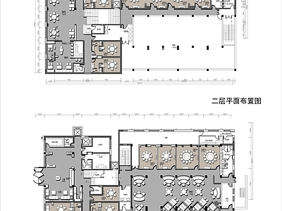 现代轻奢酒楼 两层海鲜餐厅 创意餐厅 施工图