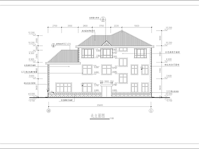 简欧别墅建筑 四层建筑别墅 自建房 施工图