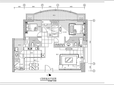 现代新中式整体家装空间 现代家装 大平层 别墅 小户型 施工图