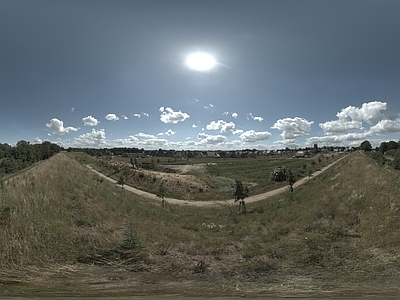 现代轻奢户外HDR 户外晴朗天空