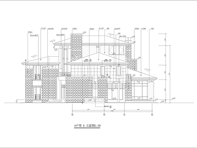 欧式别墅建筑 三层别墅建施图 施工图