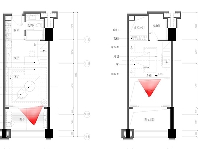 现代公寓 式LOFT 公寓CA 施工图