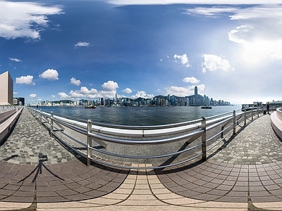 现代户外HDR 海 天空 城市 街道 高楼大厦