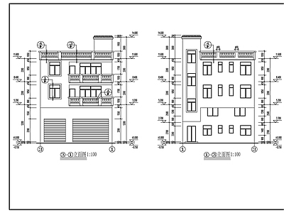 现代别墅建筑 私人住宅建筑施工 自建房 施工图