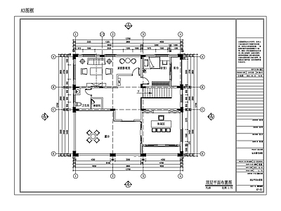 现代别墅建筑 四层农村别墅 施工图