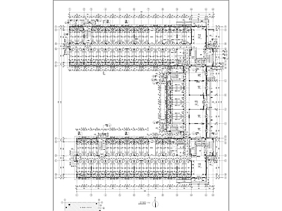 现代学校建筑 U型 教师单身公寓 施工图