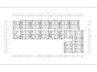 现代学校建筑 教师公寓 施工图