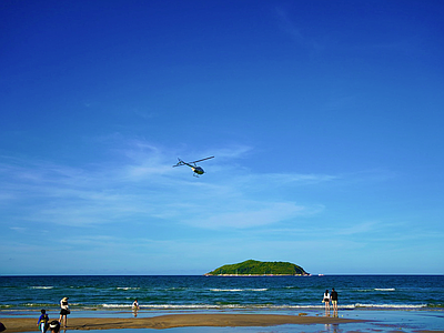 现代风景 海滩 天空 海洋 夏天