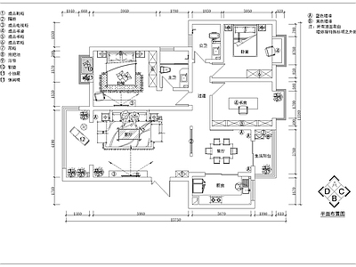 整体家装空间 家装全套图 施工图