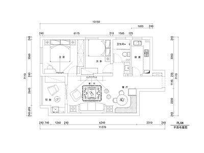 整体家装空间 家装全套图 施工图