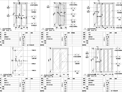 其他门节点 别墅家装表 节点大样详图 施工图