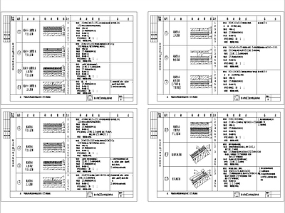 现代其他节点详图 节能型居住建筑 屋面及外墙构造图 施工图