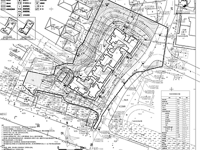 现代规划设计 公寓建筑规划总平 施工图