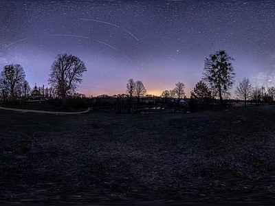 简约禅意户外HDR 夜景HDR 乡野星空 美丽夜色 天空全景