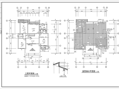 现代别墅建筑 三层现代别墅 自建房 独栋别墅 施工图