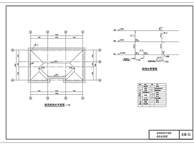 给排水图 二层别墅水路 施工图