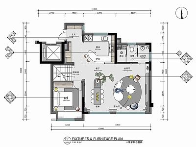 现代整体家装空间 叠层别墅 大宅豪宅 洋房 家装私宅 施工图