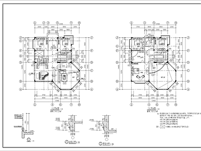 现代别墅建筑 五层别墅 自建房 独栋别墅 施工图