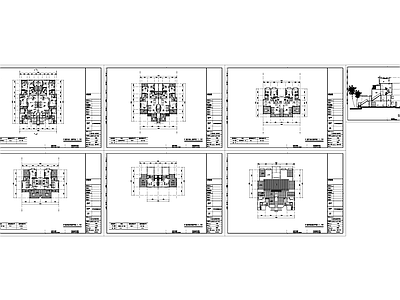 现代别墅建筑 四层园洋房建筑 施工图