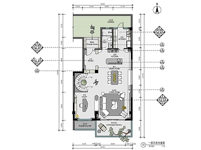 现代整体家装空间 四层别墅 豪宅大宅 家装私宅 样板房 洋房别墅 施工图