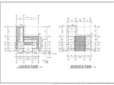 给排水图 公厕水图 施工图