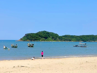 现代风景 海洋 大海 小岛