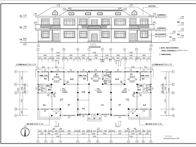 现代别墅建筑 现代三层别墅 自建房 独栋别墅 施工图