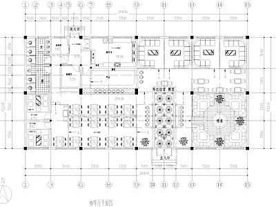 中式咖啡厅 藏式风格咖啡厅 施工图