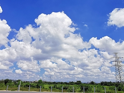 现代风景 天空 云朵 蓝天 白云