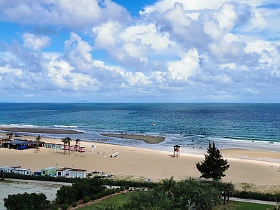 现代风景 大海 蓝天白云 海洋