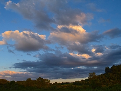 现代天空外景 蓝天白云晴天天空 天空