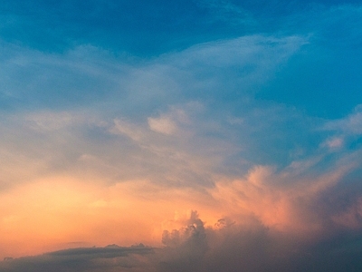 现代天空外景 蓝天白云晴天天空 夕阳天空 天空