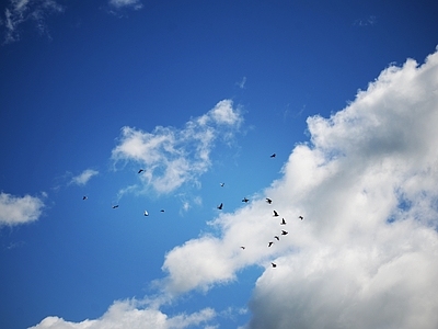 现代天空外景 蓝天白云晴天天空 天空