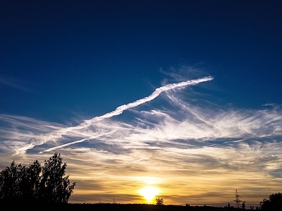 现代天空外景 唯美夕阳天空 白天天空 黄昏天空