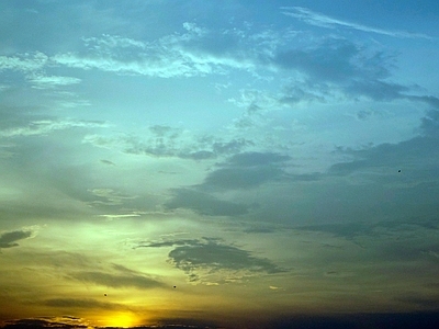 现代天空外景 唯美浪漫天空 黄昏天空 夕阳天空