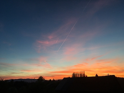 现代天空外景 唯美浪漫天空 黄昏天空 夕阳天空