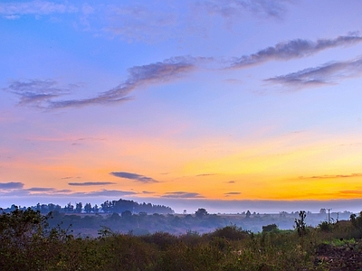 现代天空外景 唯美浪漫天空 黄昏天空 夕阳天空