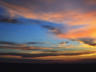 现代天空外景 唯美浪漫天空 黄昏天空 夕阳天空