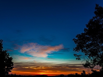 现代天空外景 唯美浪漫天空 夕阳天空